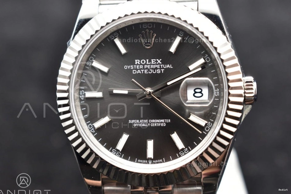 SA3235 Jubilee Best 41 1:1 Dial on DIWF DateJust Steel 904L Bracelet Grey 126334 Edition Stick 0110